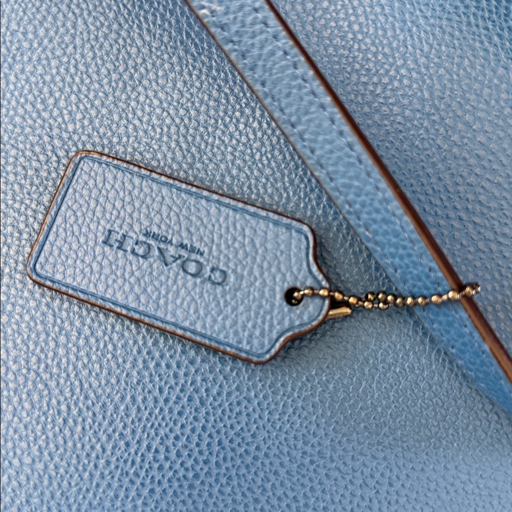 Coach Market Tote in Blue - Like New - Picture 7 of 8